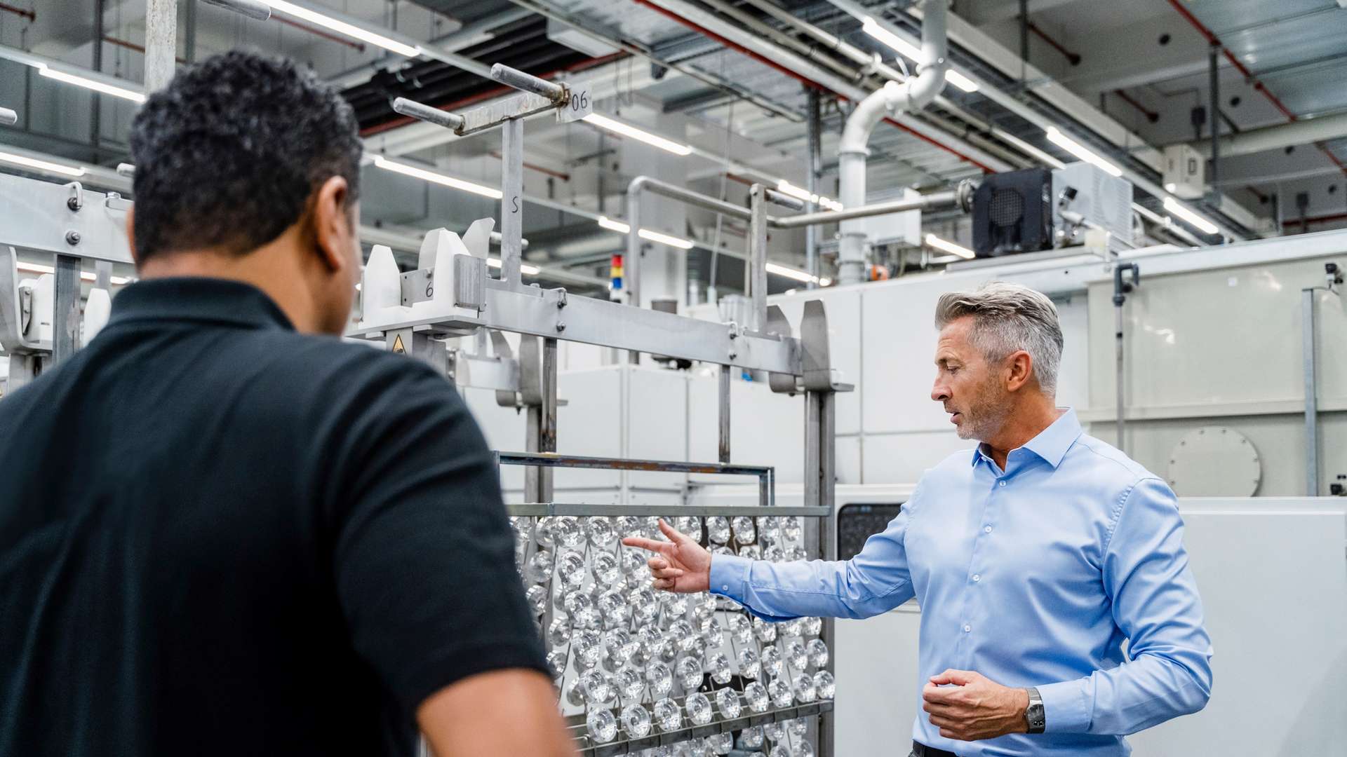 Real-world training in a manufacturing setting